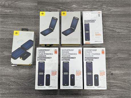 7 NEW SOLAR CHARGERS