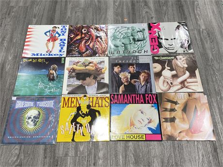 LOT OF 12 MISC. RECORDS - VG+