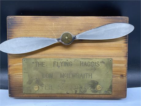 THE FLYING HAGGIS MOUNTED PROP 13”x9”