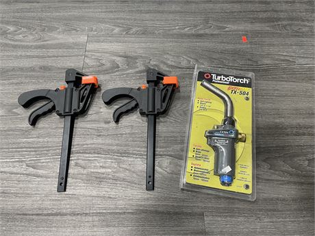 SEALED TURBOTORCH EXTREME TX-504 & 2 CLAMPS