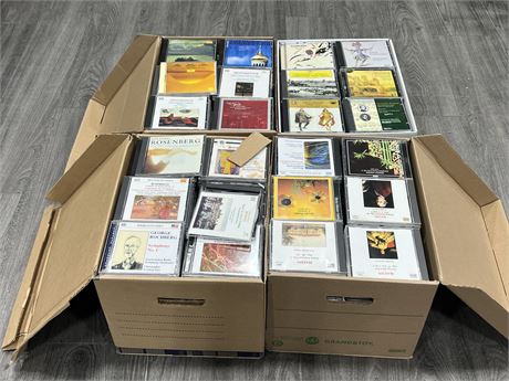 4 BOXES OF CDS