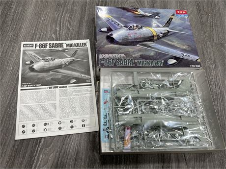 F-86F SABRE “MIG KILLER” UNBUILT MODEL KIT