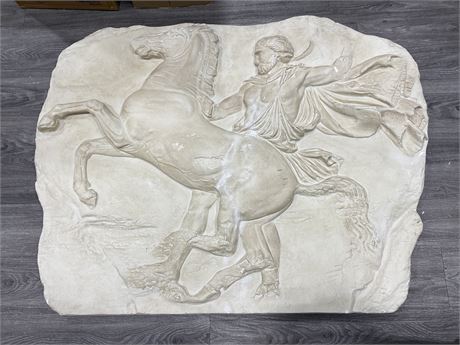 LARGE CARVED GRECO ROMAN PLAQUE