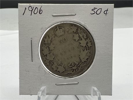 1906 USA SILVER HALF DOLLAR