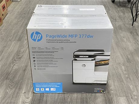 PAGEWIDE MFP 377DW PRINTER IN BOX