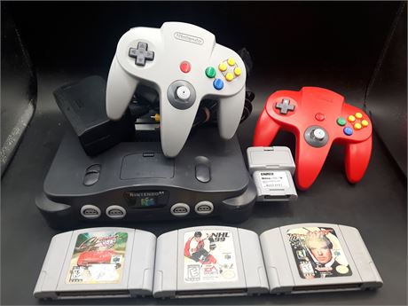 NINTENDO 64 CONSOLE WITH GAMES