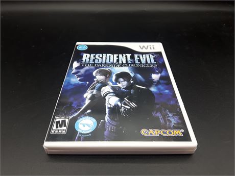 RESIDENT EVIL DARKSIDE CHRONICLES - CIB - EXCELLENT CONDITION - WII