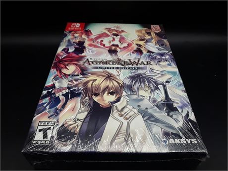 SEALED - RECORD OF AGAREST WAR LIMITED EDITION - SWITCH