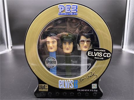 UNOPENED ELVIS PEZ SET & CD