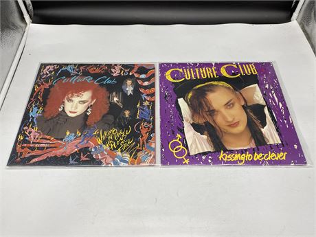 2 CULTURE CLUB RECORDS - (VG) SLIGHTLY SCRATCHED
