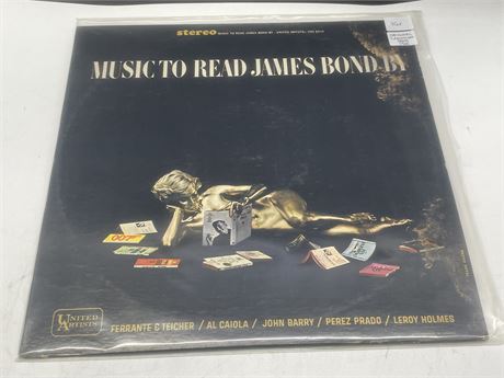 1965 ORIGINAL CANADIAN PRESS UNITED ARTISTS - MUSIC TO READ JAMES BOND - VG+