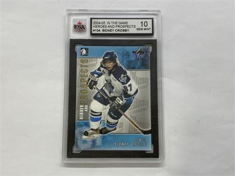 KSA 10 SIDNEY CROSBY 2004-05 HEROES AND PROSPECTS
