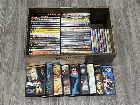 BOX OF 56 DVDS