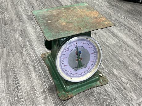 LARGE VINTAGE TRADEMARK SCALE (15” tall)