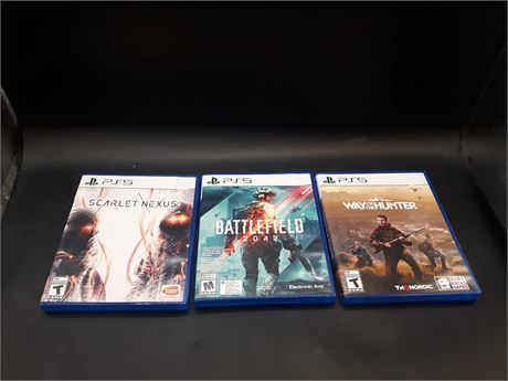 COLLECTION OF PS5 GAMES - EXCELLENT CONDITION