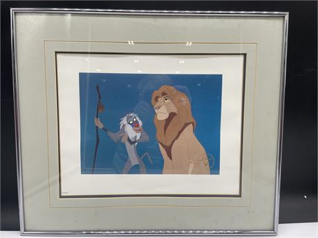 LION KING EXCLUSIVE COMMEMORATIVE LITHOGRAPH 1995 FRAMED + MATTED PROOF 20”x17”