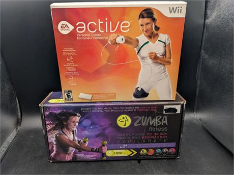 WII ACTIVE AND ZUMBA - VERY GOOD CONDITION