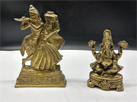 2 EARLY GODDESS STATUES