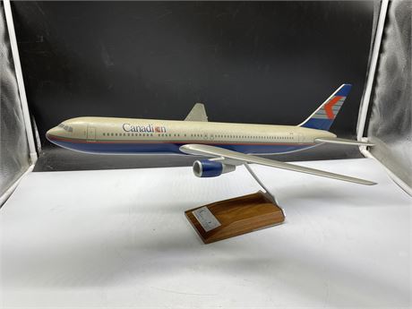 CANADIAN PACIFIC AIRLINES EMPLOYEE DESK TOP AIRPLANE - 21'' X 19''