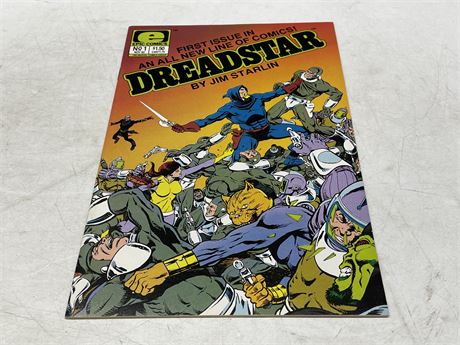 DREADSTAR NUMBER 1 SIGNED BY JIM STALIN FIRST APPEARANCE OF VANTH DEADSTAR