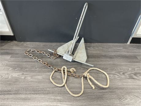 VINTAGE ANCHOR FOR SMALL BOAT