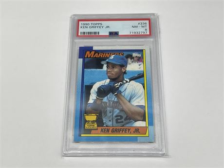 PSA 8 1990 KEN GRIFFEY JR. TOPPS MLB CARD