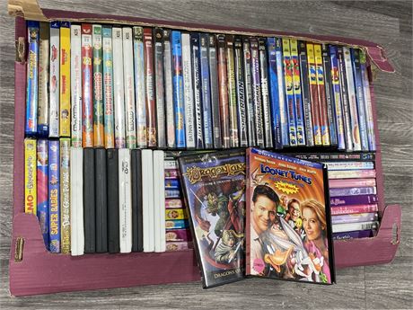 LOT OF CHILDRENS DVDS
