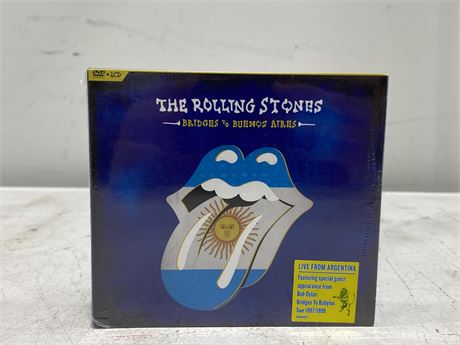 SEALED THE ROLLING STONES BRIDGES TO BUENOS AIRES CD / DVD BOX SET