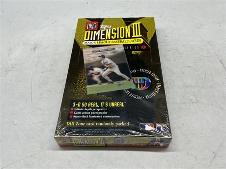 SEALED 1995 TOPPS DIMENSION III BOX