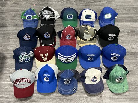20 CANUCKS HATS