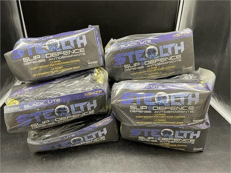 120 PAIRS OF STEALTH LIGHT WEIGHT POLYURETHANE GLOVES (size XS)