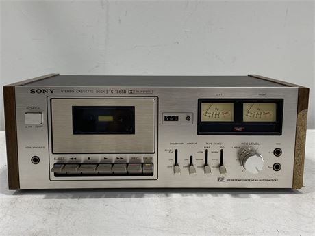 SONY STEREO CASSETTE DECK | TC-186SD - POWERS ON (15”X5.5”)