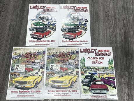 LANGLEY GOOD TIMES CRUISE IN POSTERS 12”x18”