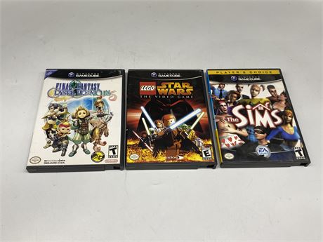 3 GAMECUBE GAMES W/ BOX / INSTRUCTIONS (Excellent condition)