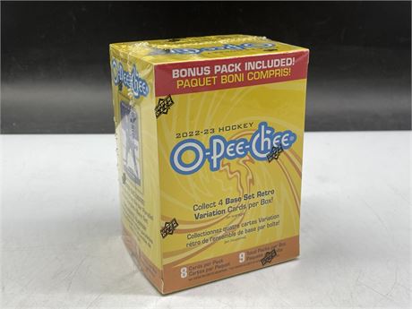 2022/23 UPPER DECK O-PEE-CHEE HOCKEY BLASTER BOX