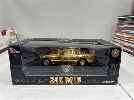 RACING CHAMPIONS 1/24 SCALE 24K GOLD PLATED DIECAST