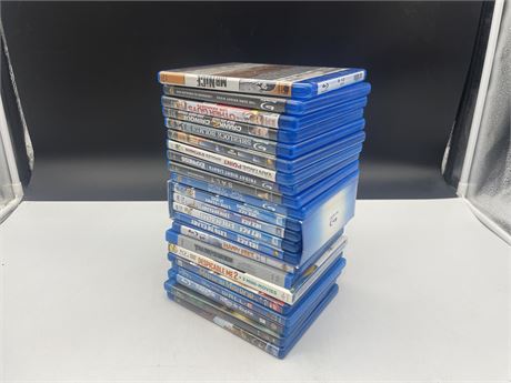 22 MISC TITLE BLU-RAYS (4 ARE INCLUDED IN A BOX SET)