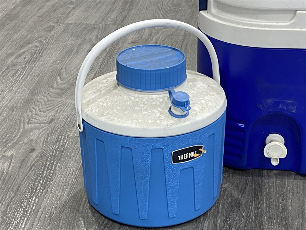 Sold at Auction: Thermos Cooler and Igloo Water Cooler