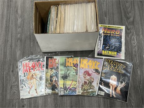 SHORTBOX OF HEAVY METAL MAGS & OTHERS