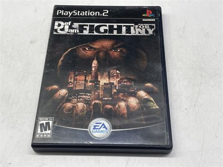 BLACK LABEL DEF JAM FIGHT FOR NY PS2 - WORKS