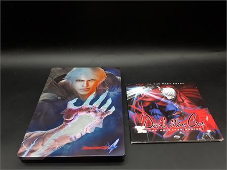DEVIL MAY CRY 4 STEELBOOK EDITION WITH SOUNDTRACK - VERY GOOD CONDTION