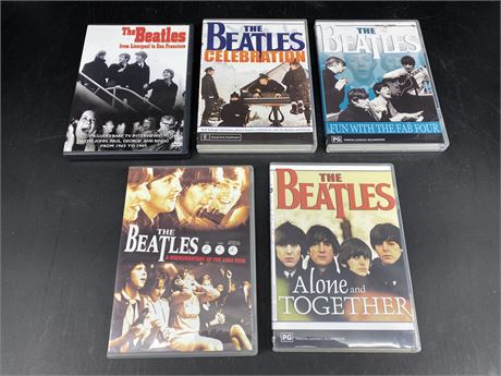 5 BEATLES DVDS