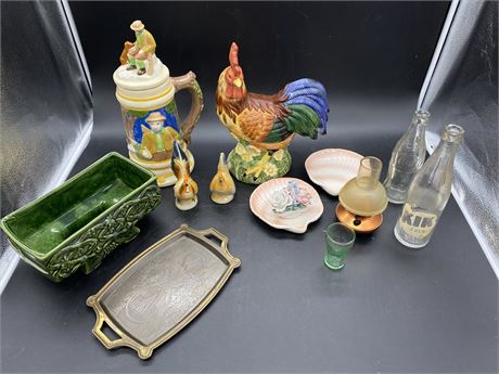 LOT OF VINTAGE COLLECTABLES/DECOR