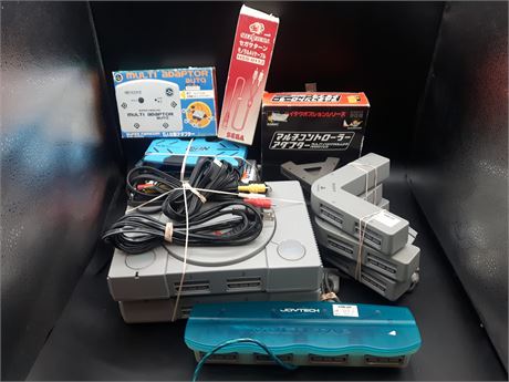 LARGE LOT OF JAPANESE CONSOLES / ACCESSORIES - WORKING