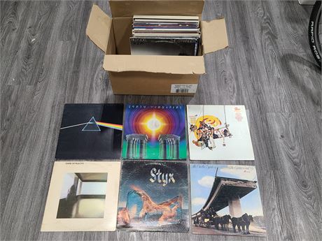 MISC OF BOX OF RECORDS (Most are scratched)