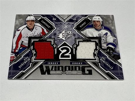 2014 UD OVECHKIN / ROBITAILLE DUAL JERSEY CARD