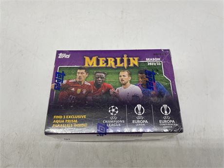 SEALED 2021/22 UEFA TOPPS MERLIN SERIES CARD BOX