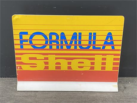 VINTAGE 1970S SHELL STATION SIGN (21”X15.5”)