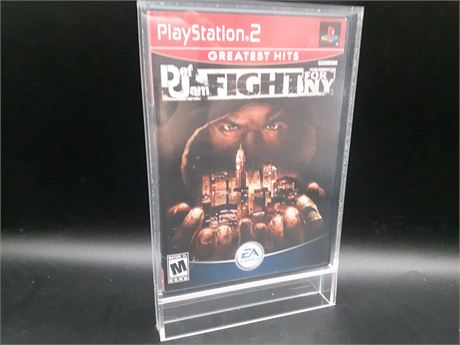 RARE - DEF JAM FIGHT FOR NY - WITH COLLECTIBLE ACRYLIC CASE - PS2