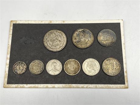 ANTIQUE / VINTAGE MEXICAN & OTHER COINS